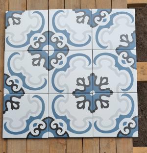 GẠCH BÔNG HOÀNG GIA XANH