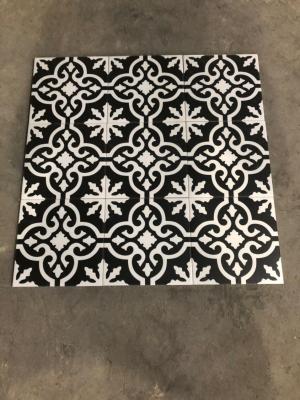 gạch bông 20x20 sắc trắng đen