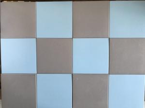 Gạch bông ô vuông vàng trắng 20x20