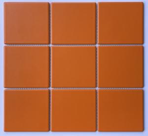 Gạch Mosaic 10x10 Men Mờ Màu Cam