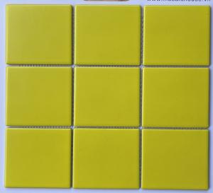 Gạch Mosaic 10x10 Men Mờ Màu Vàng