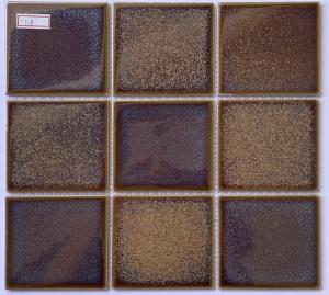 Gạch Mosaic 10x10 Men Rạn Màu Nâu