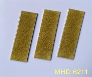 Gạch Thẻ Men Rạn Màu Vàng