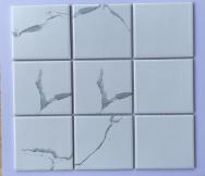 Gạch Mosaic Gốm Màu Trắng Vân Mây