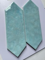 Gạch Thẻ Mũi Tên Men Rạn Xanh Ngọc