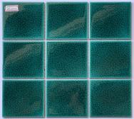 Mosaic 10x10 Men Rạn 2 Lớp Màu Xanh Lá